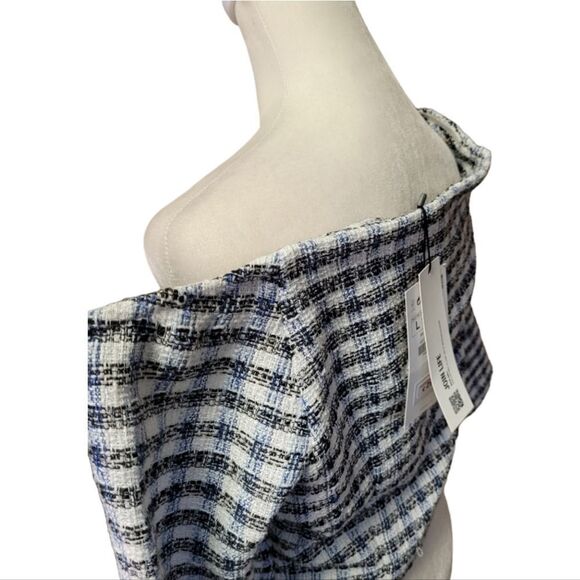 Zara textured off the shoulder crop top - Picture 4 of 13